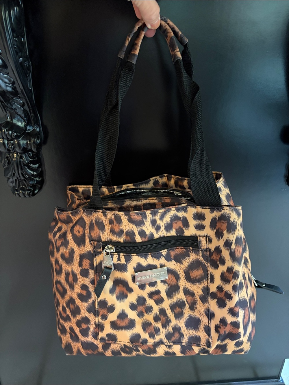Steve Madden Leopard-Print Lunch box : Tote in Brown and Black